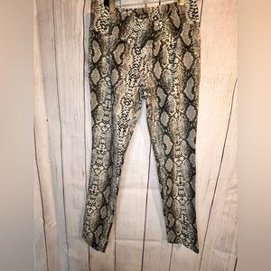 Snake skin print pant